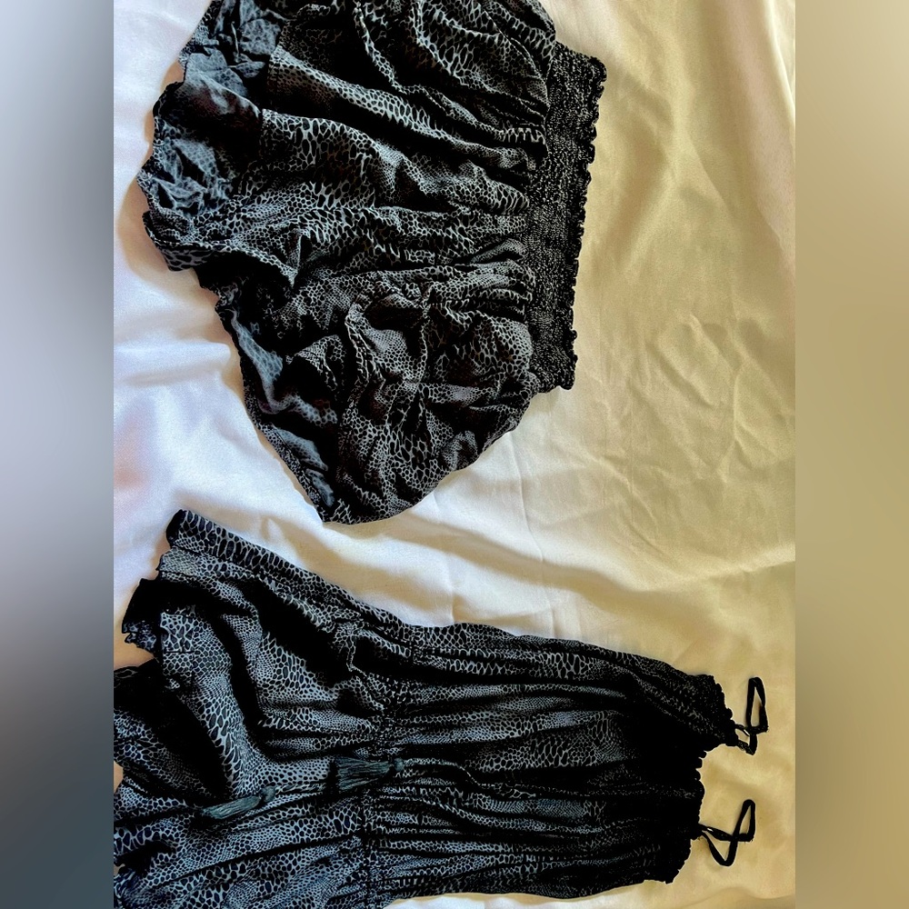 Elegant Black Sleepwear Set